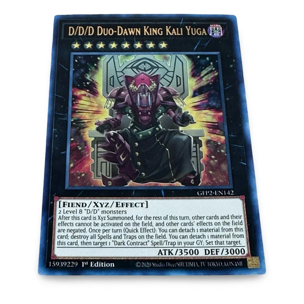 Yu-Gi-Oh D/D/D Duo-Dawn King Kali Yuga GFP2-EN142 Ultra Rare 1st Ed Rank 8 Fiend